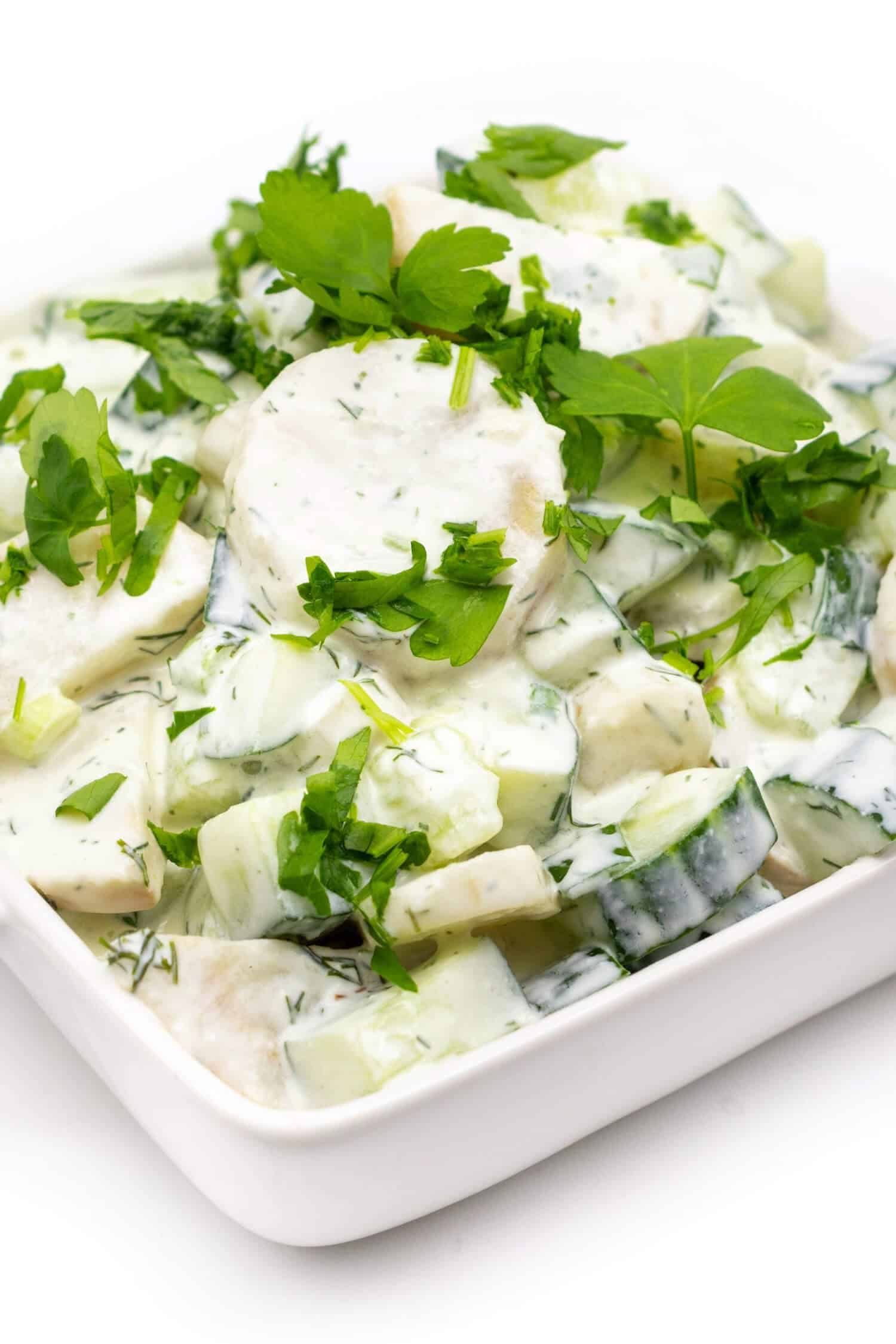Kartoffelsalat ohne Kohlenhydrate selber machen