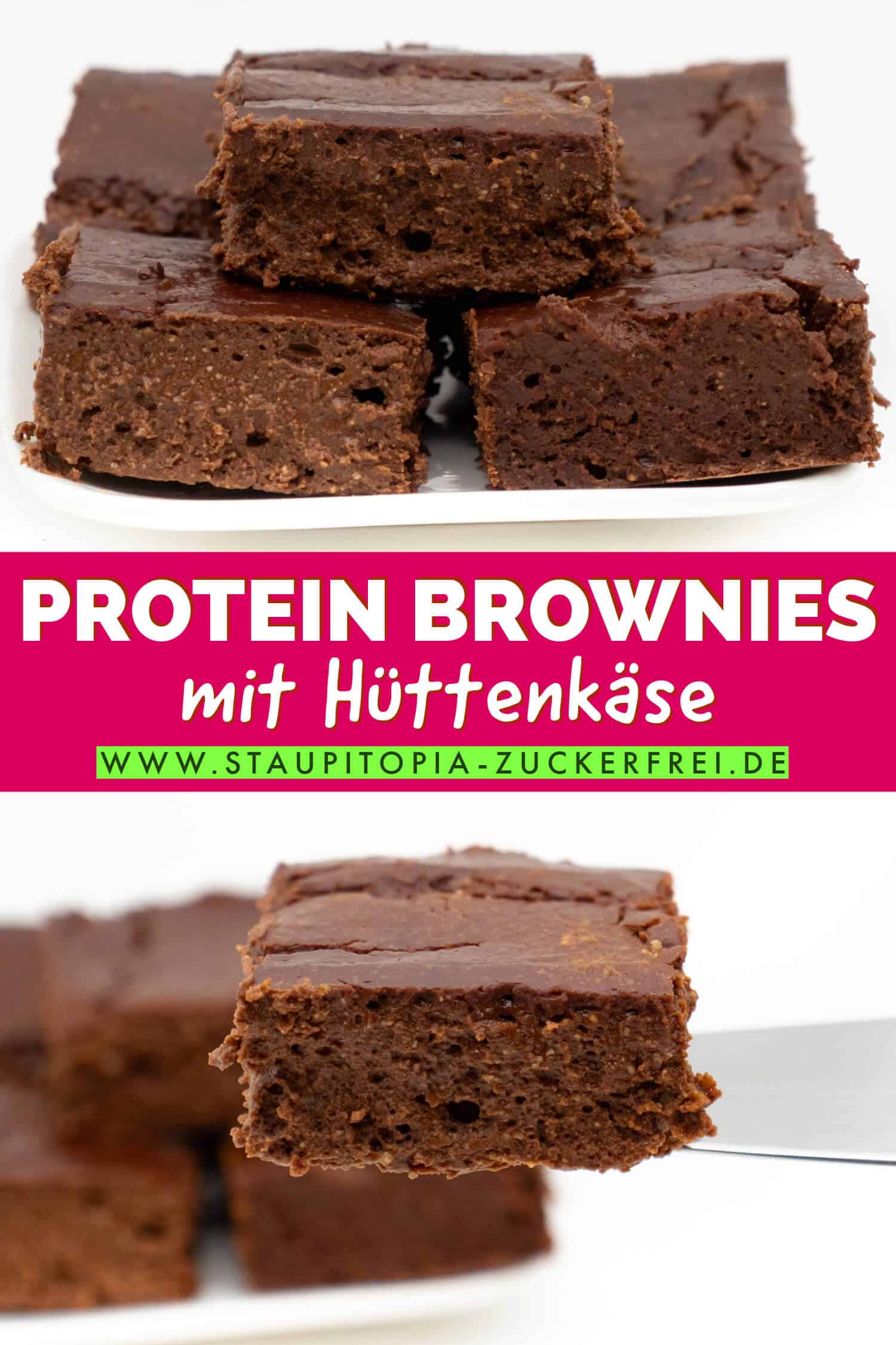 Protein Brownies ohne Zucker Rezept