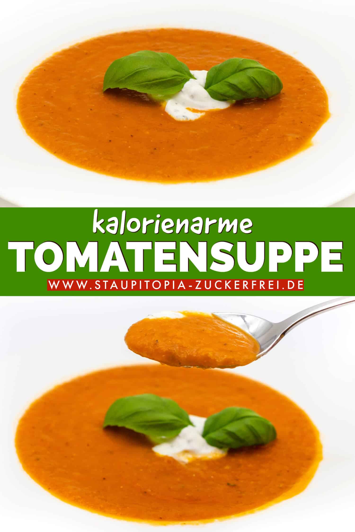 Kalorienarme Tomatensuppe aus frischen Tomaten Rezept