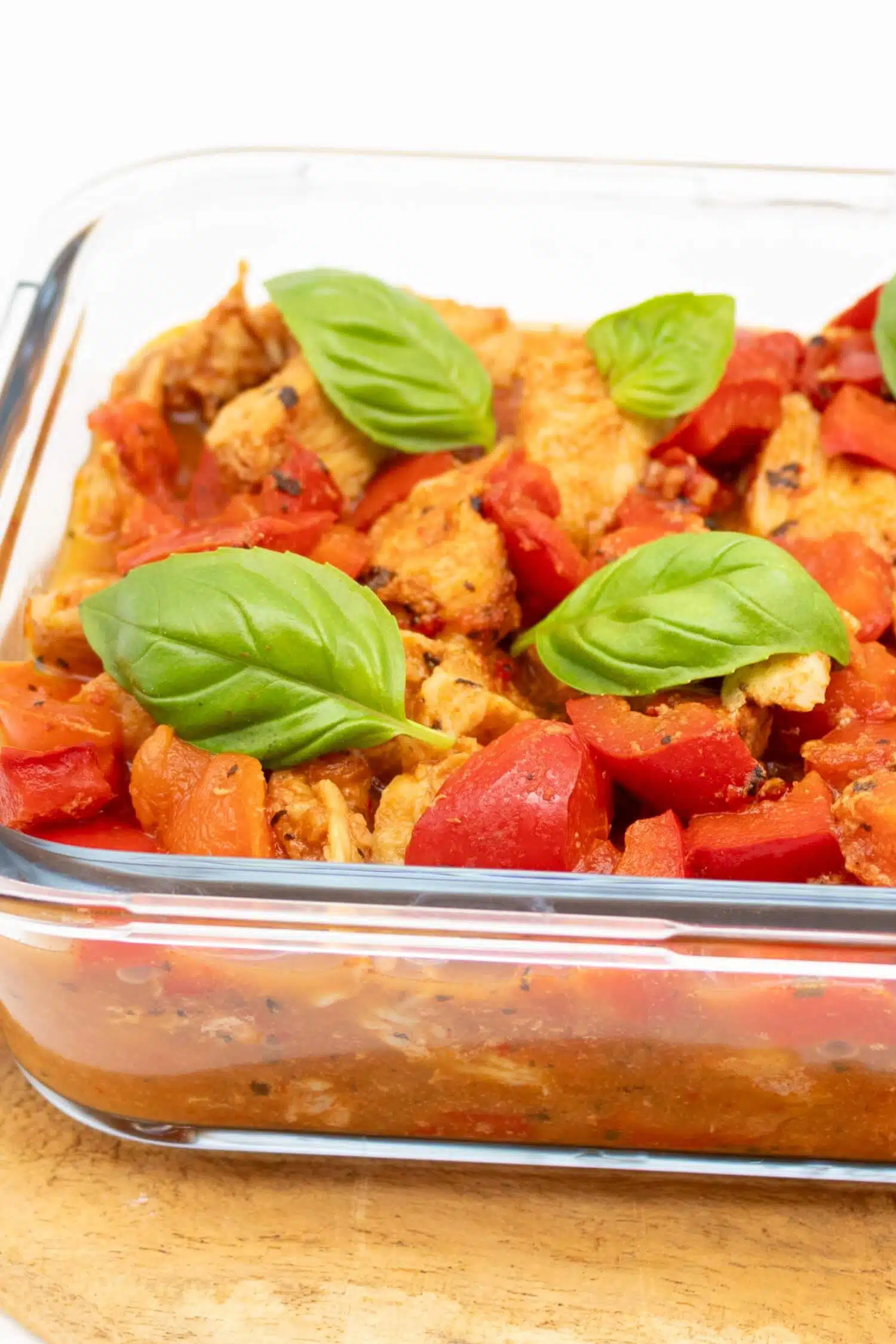 Paprika Sahne Hähnchen Meal Prep Gericht