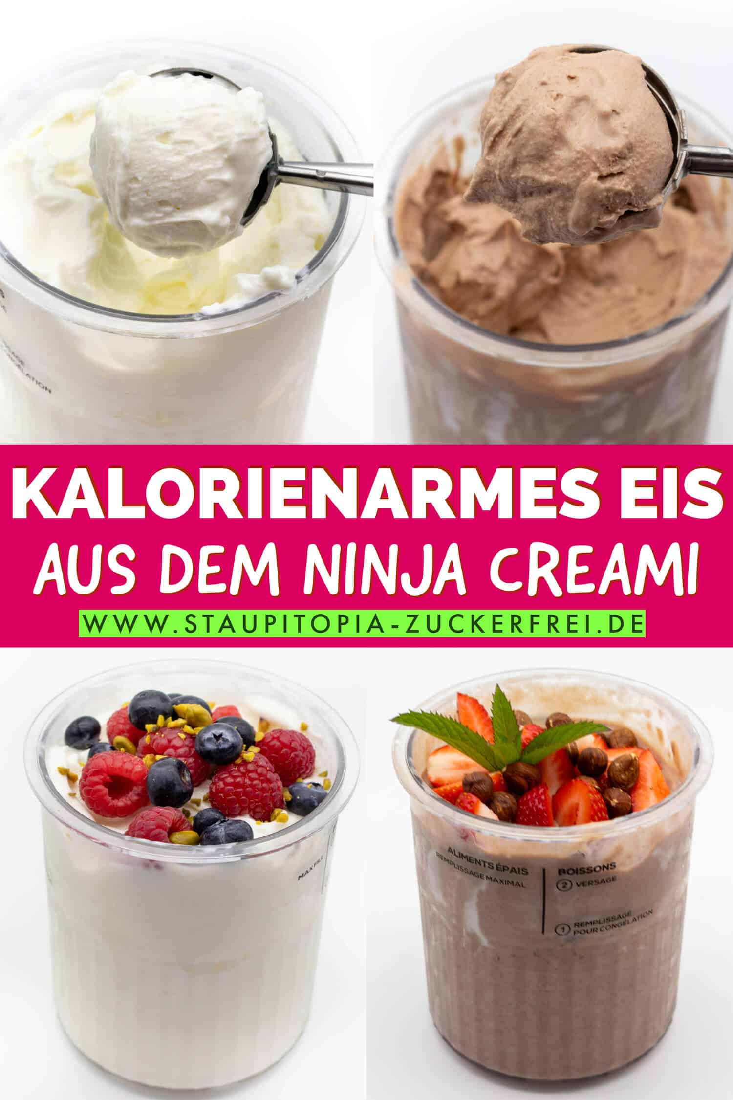 Kalorienarmes Eis selber machen Ninja Creami Eismaschine