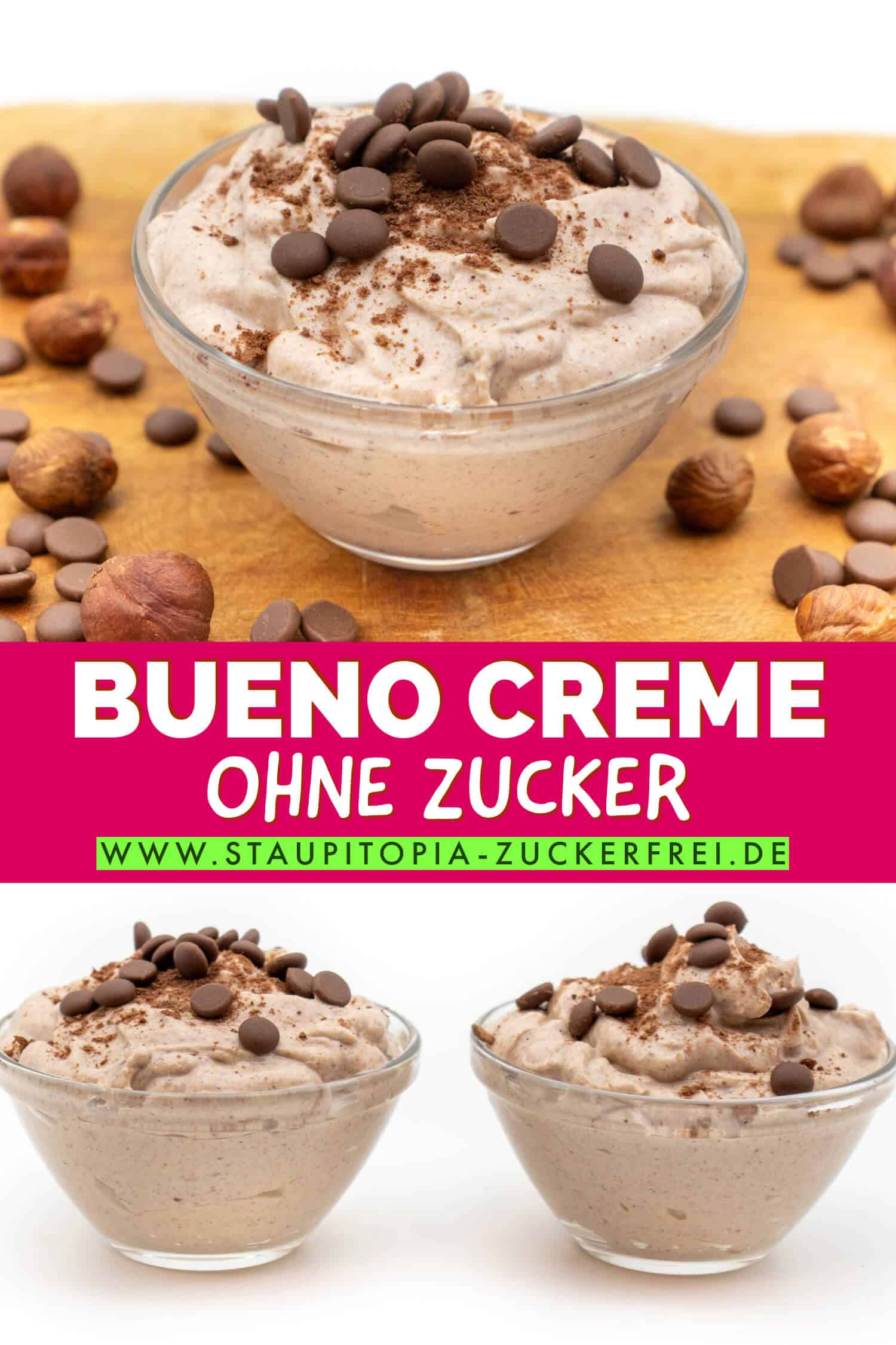 Low Carb Bueno Creme selber machen ohne Zucker - gesund und kalorienarm