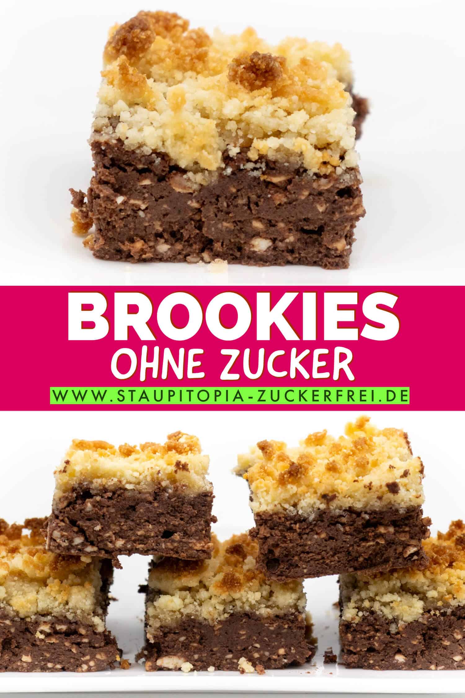 Gesunde Low Carb Brookies ohne Zucker Rezept