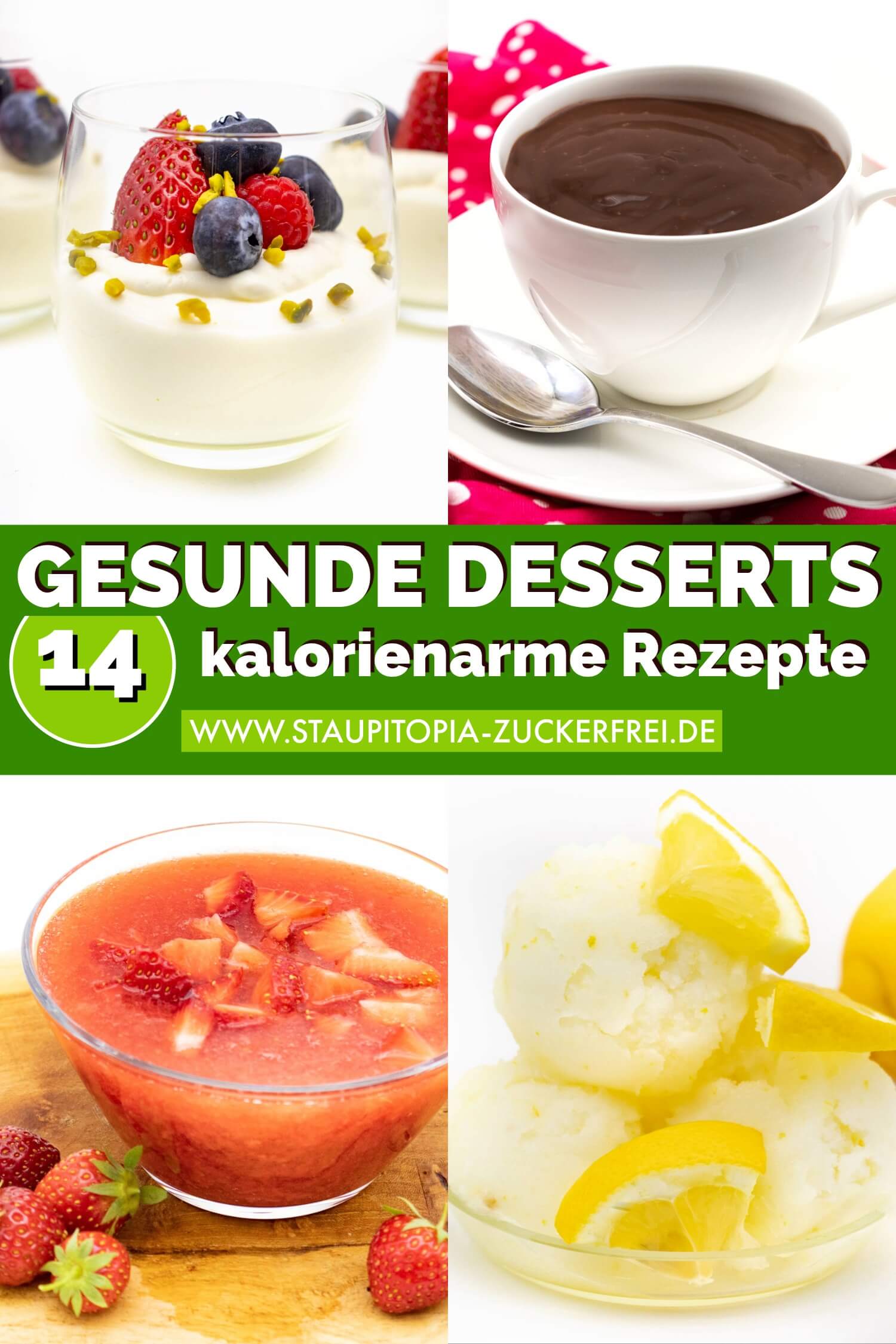 Gesunder Nachtisch - kalorienarme Rezepte ohne Zucker