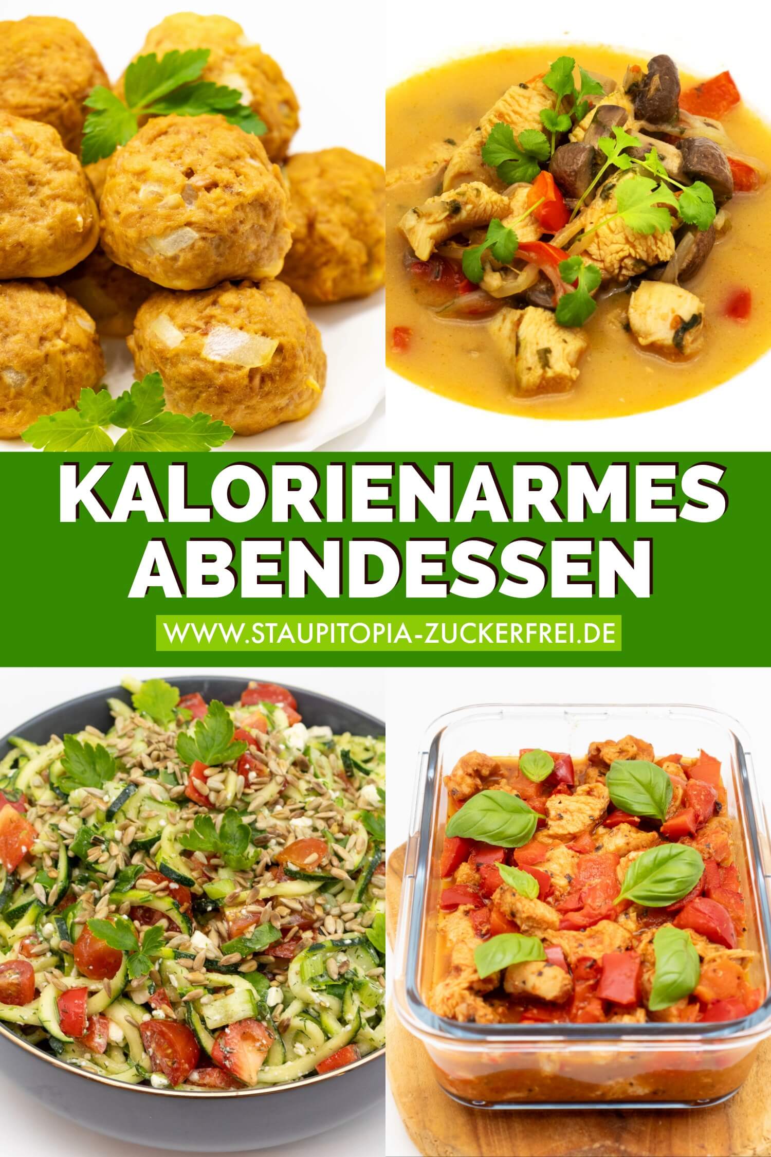 Kalorienarmes Abendessen das satt macht und gut zum Abnehmen ist
