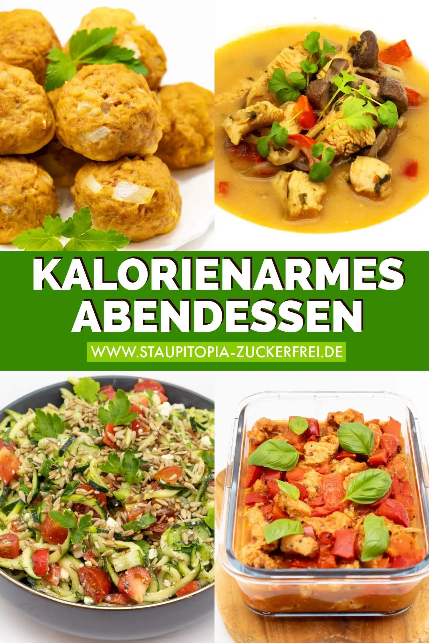 Kalorienarmes Abendessen das satt macht und gut zum Abnehmen ist