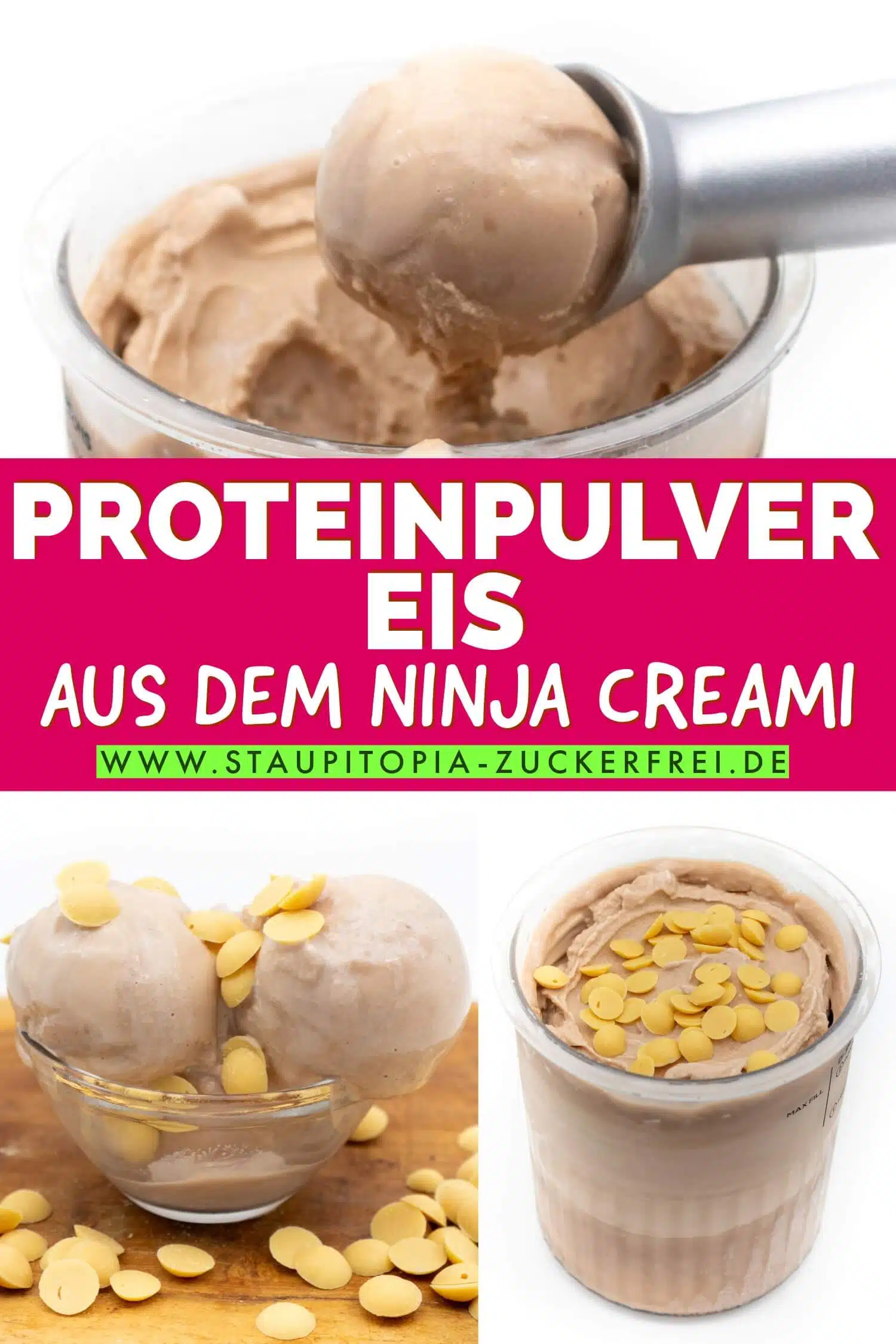 Ninja Creami Eis mit Proteinpulver Rezept