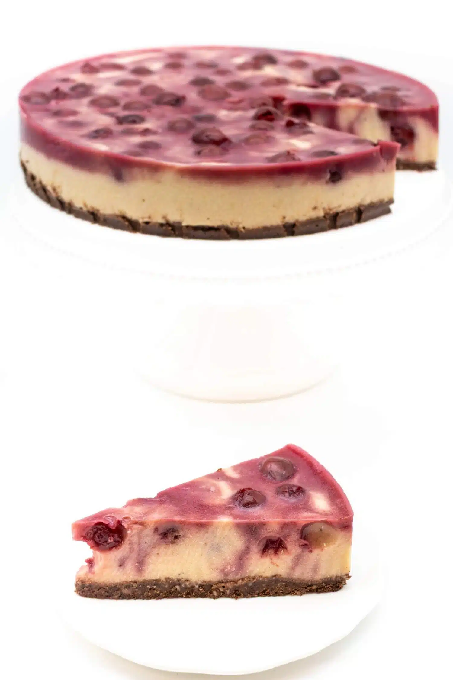 Bananen Kirsch Torte ohne Zucker und Zuckerersatz