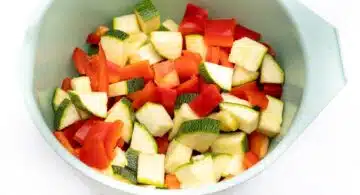 Gemüse im Airfryer Schritt 1