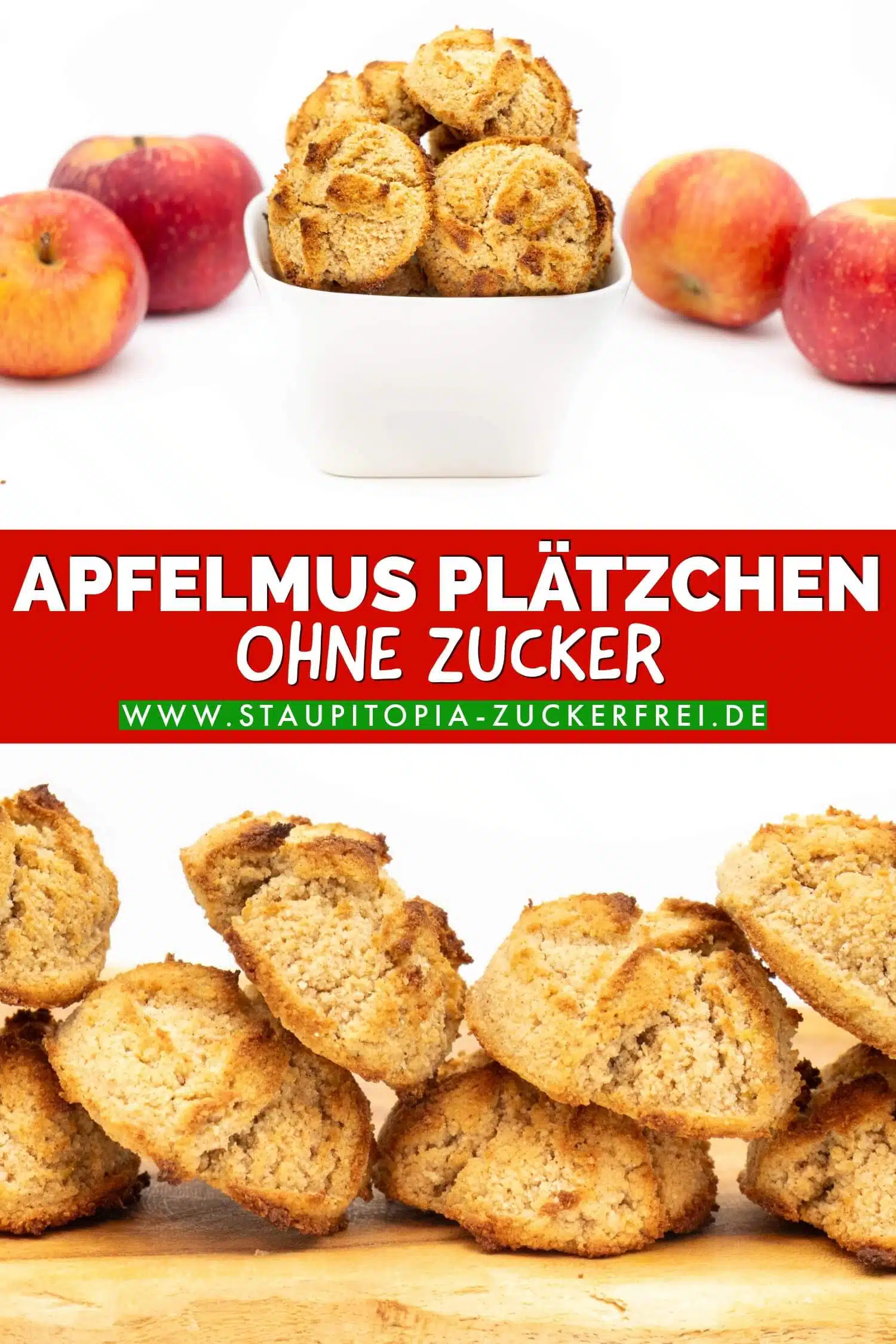 Gesunde Apfelmus Plätzchen ohne Zucker Rezept