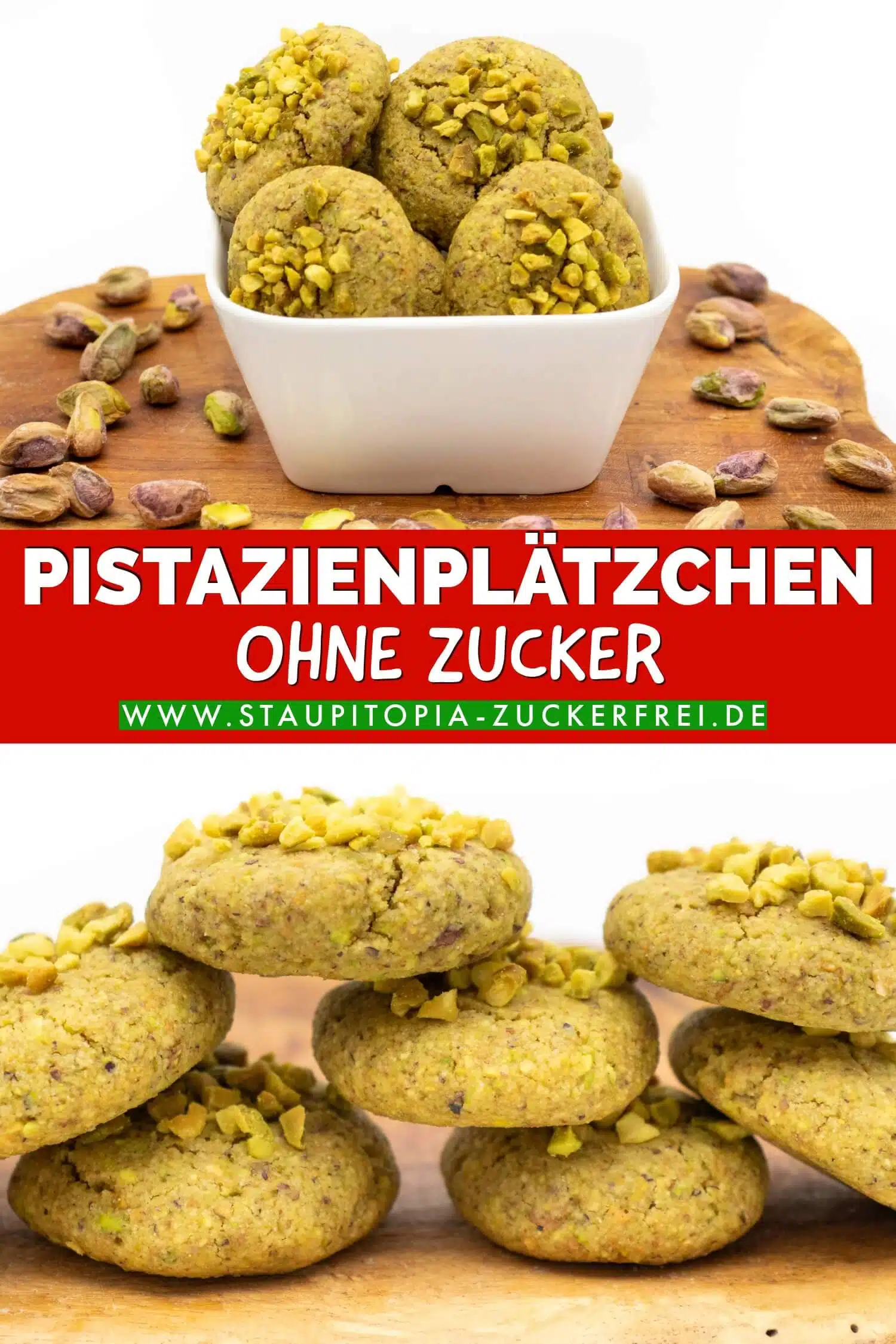 Gesunde Pistazienplätzchen ohne Zucker Rezept