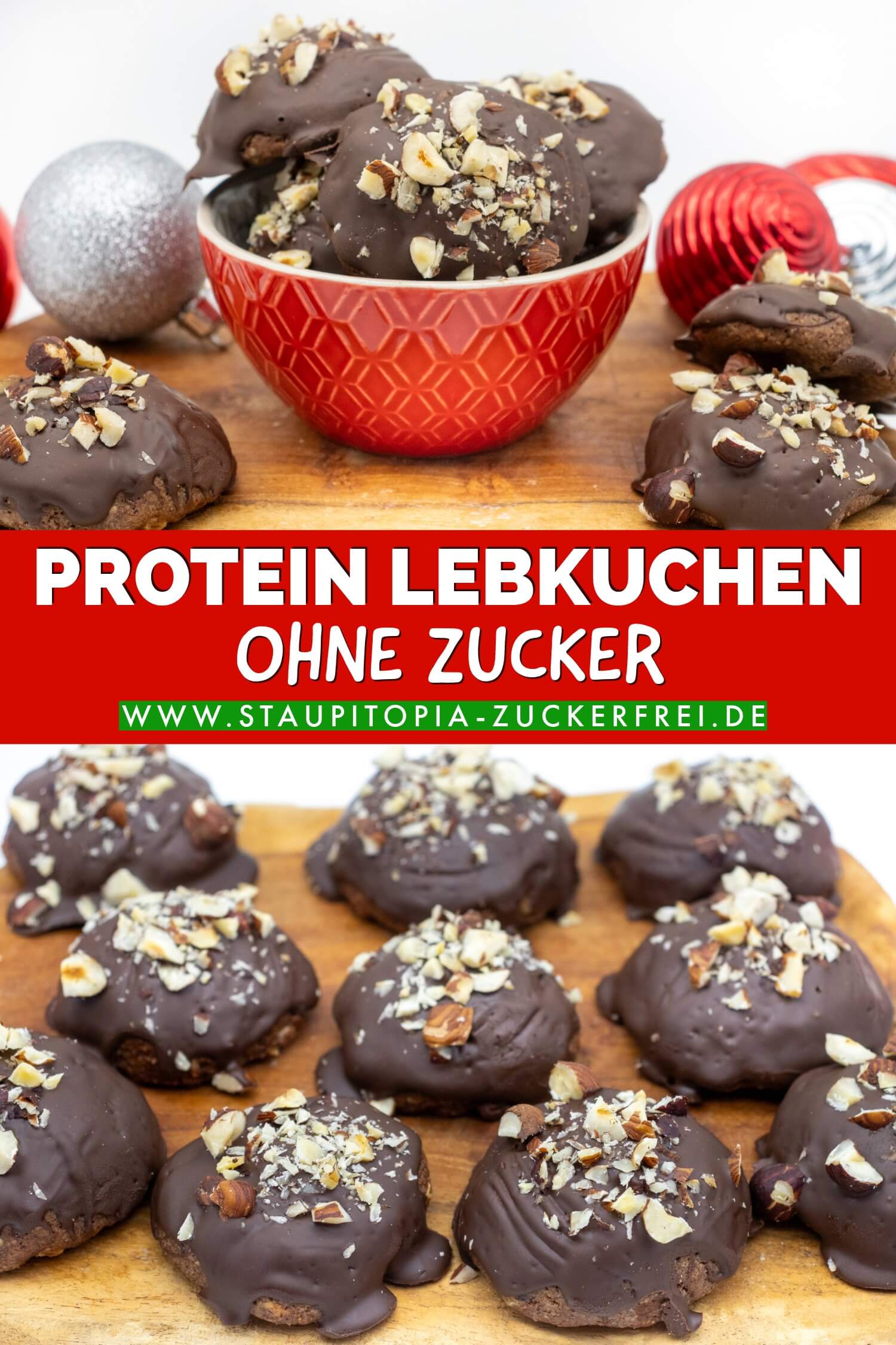 Gesunde Protein Lebkuchen ohne Zucker Rezept