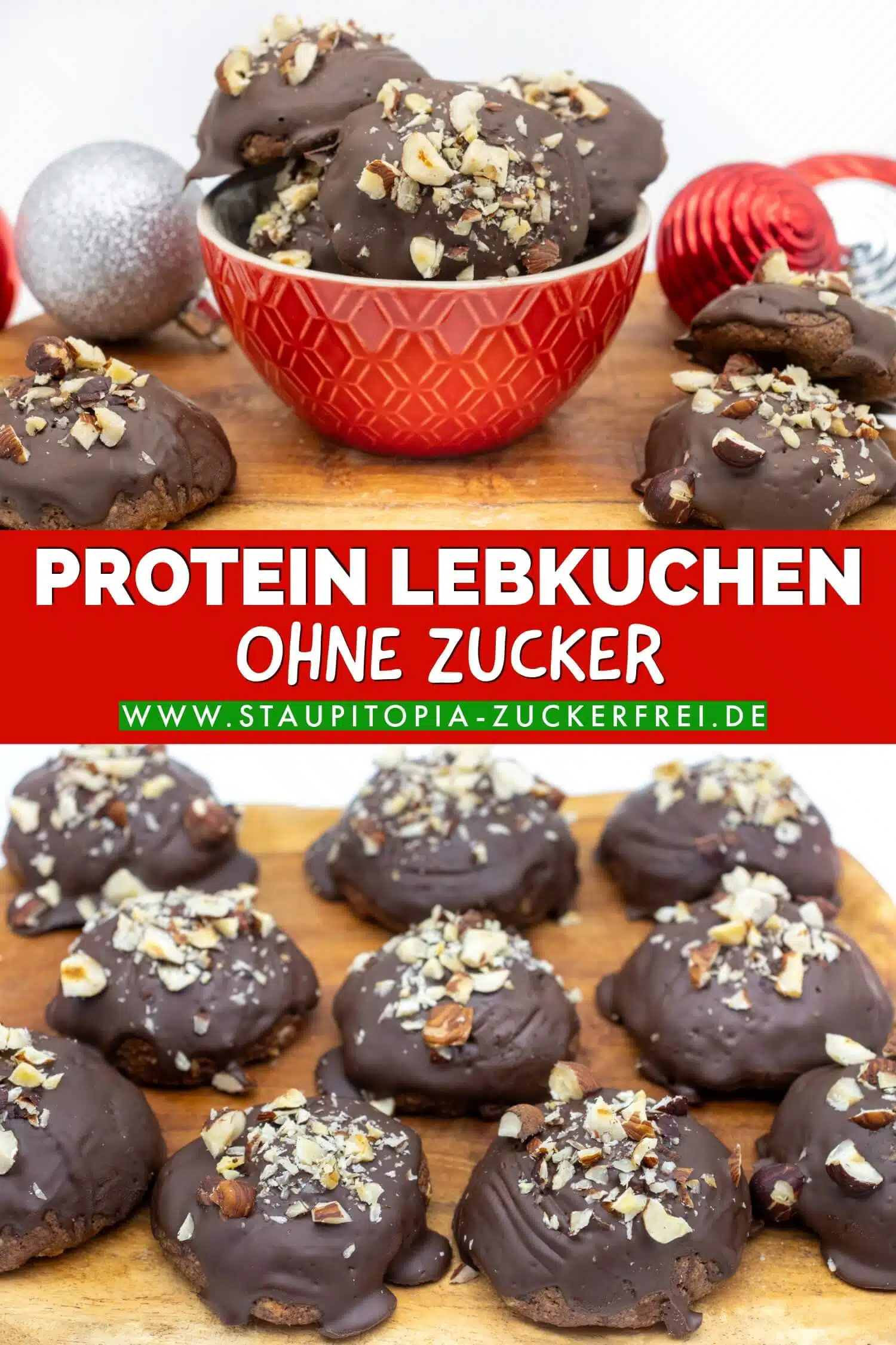 Gesunde Protein Lebkuchen ohne Zucker Rezept