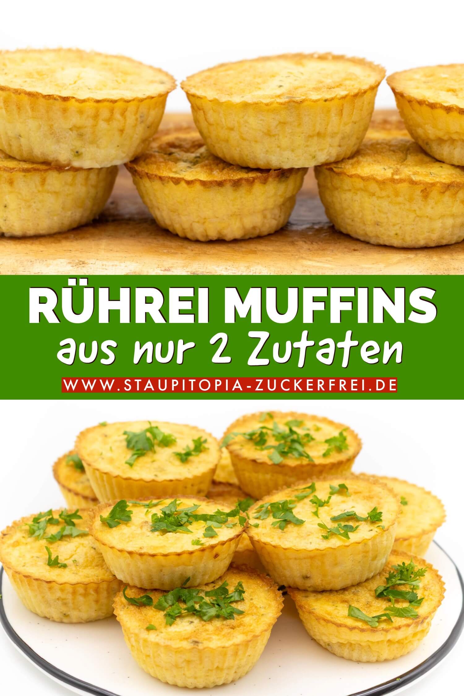 Hüttenkäse Rührei Muffins einfach im Backofen