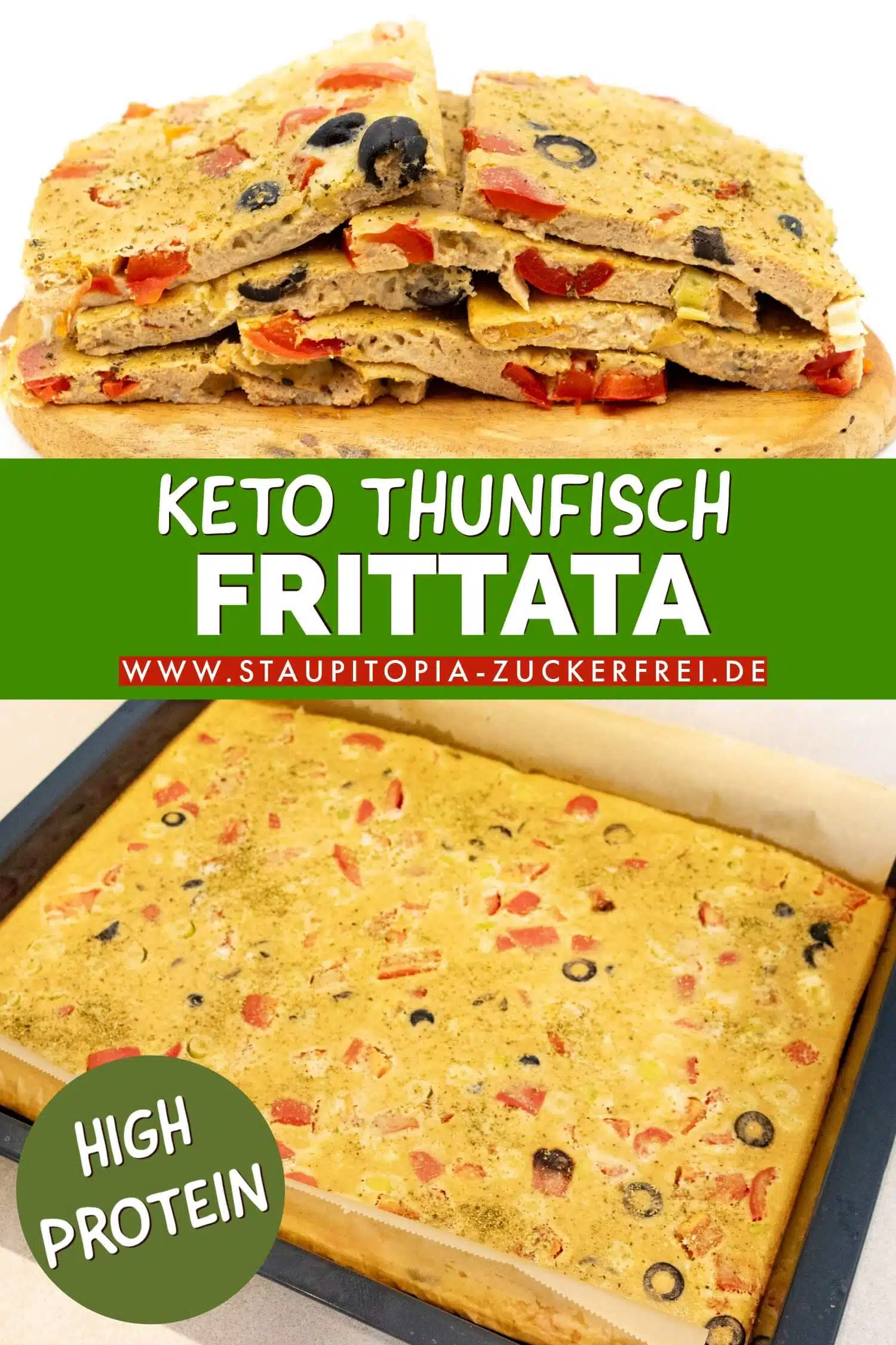 Keto Thunfisch Frittata zum Abnehmen Rezept