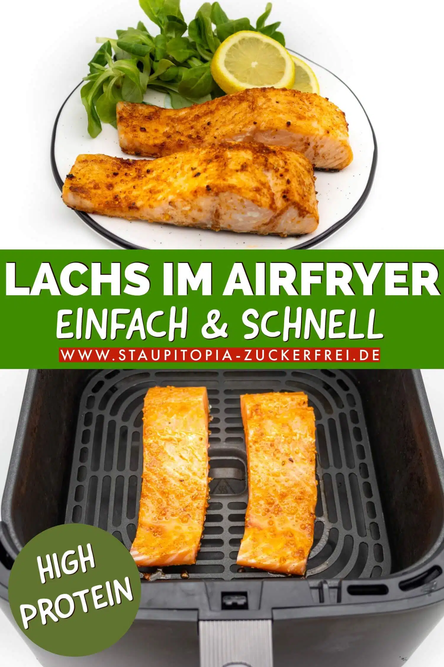 Lachs im Airfryer schnell und einfach zubereiten