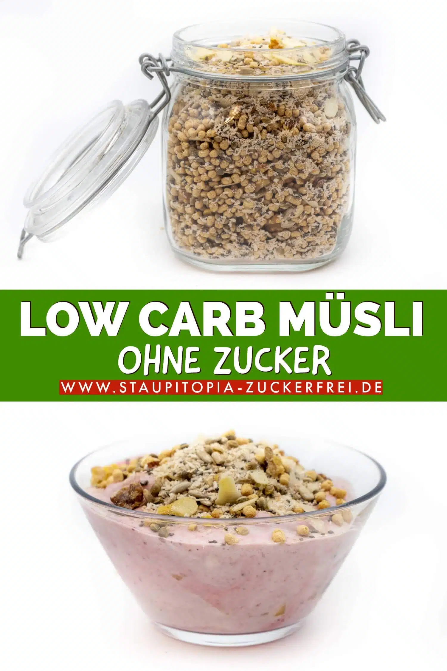 Low Carb Müsli ohne Zucker selber machen gesund