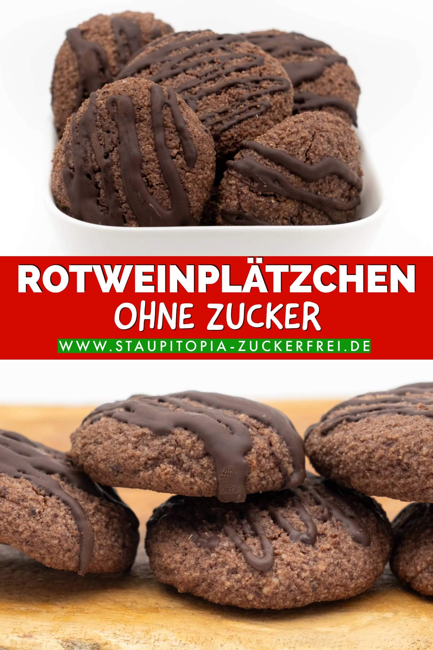 Low Carb Rotweinplätzchen ohne Zucker Rezept