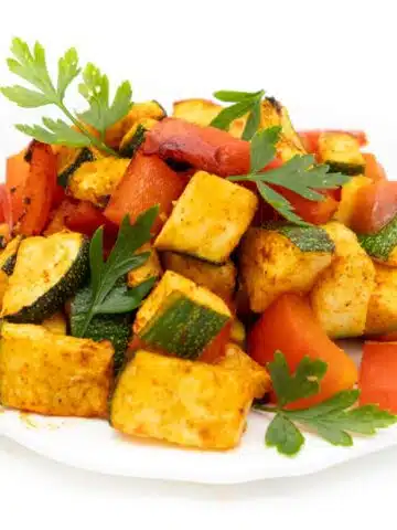 Paprika Zucchini Gemüse aus dem Airfryer Rezept