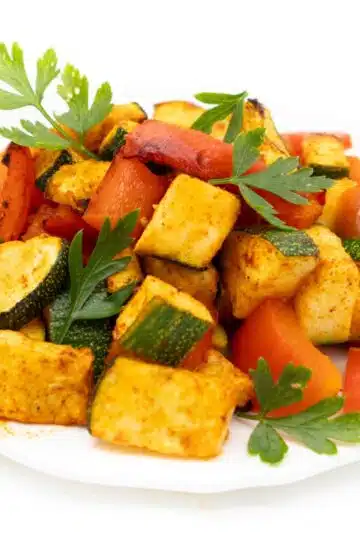 Paprika Zucchini Gemüse aus dem Airfryer Rezept