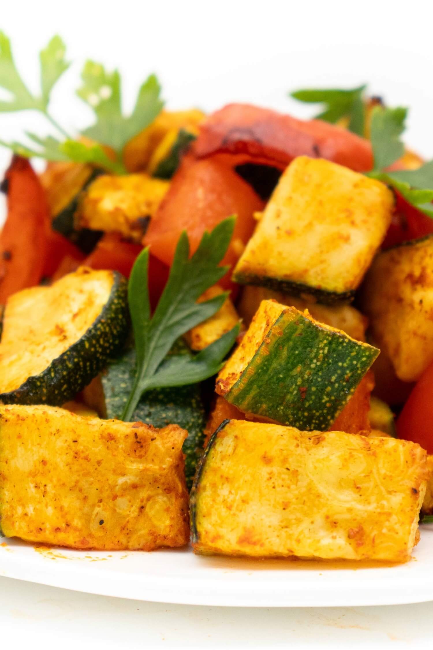 Paprika Zucchini Gemüse Rezept