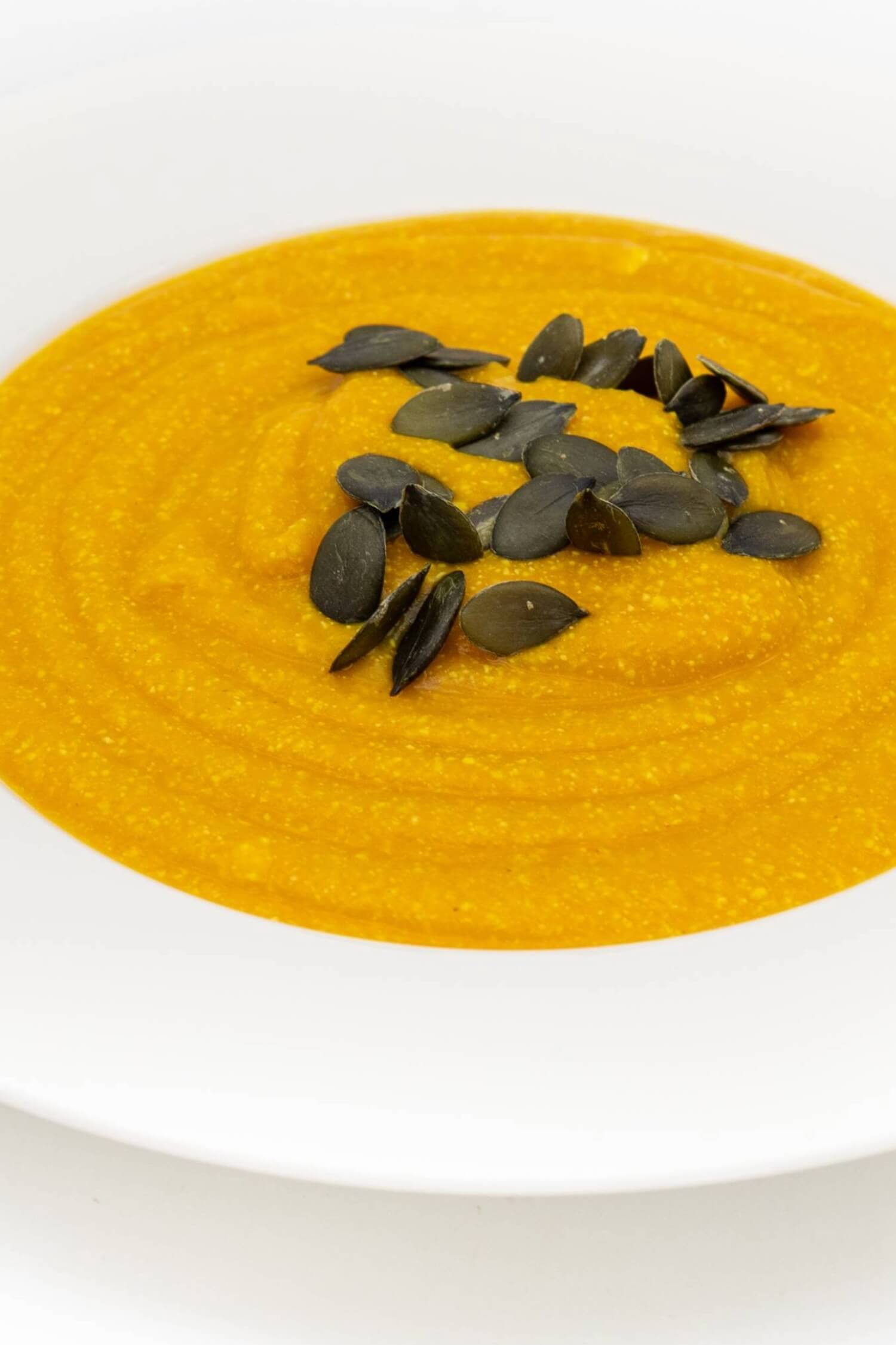 Protein Kürbissuppe mit Hüttenkäse