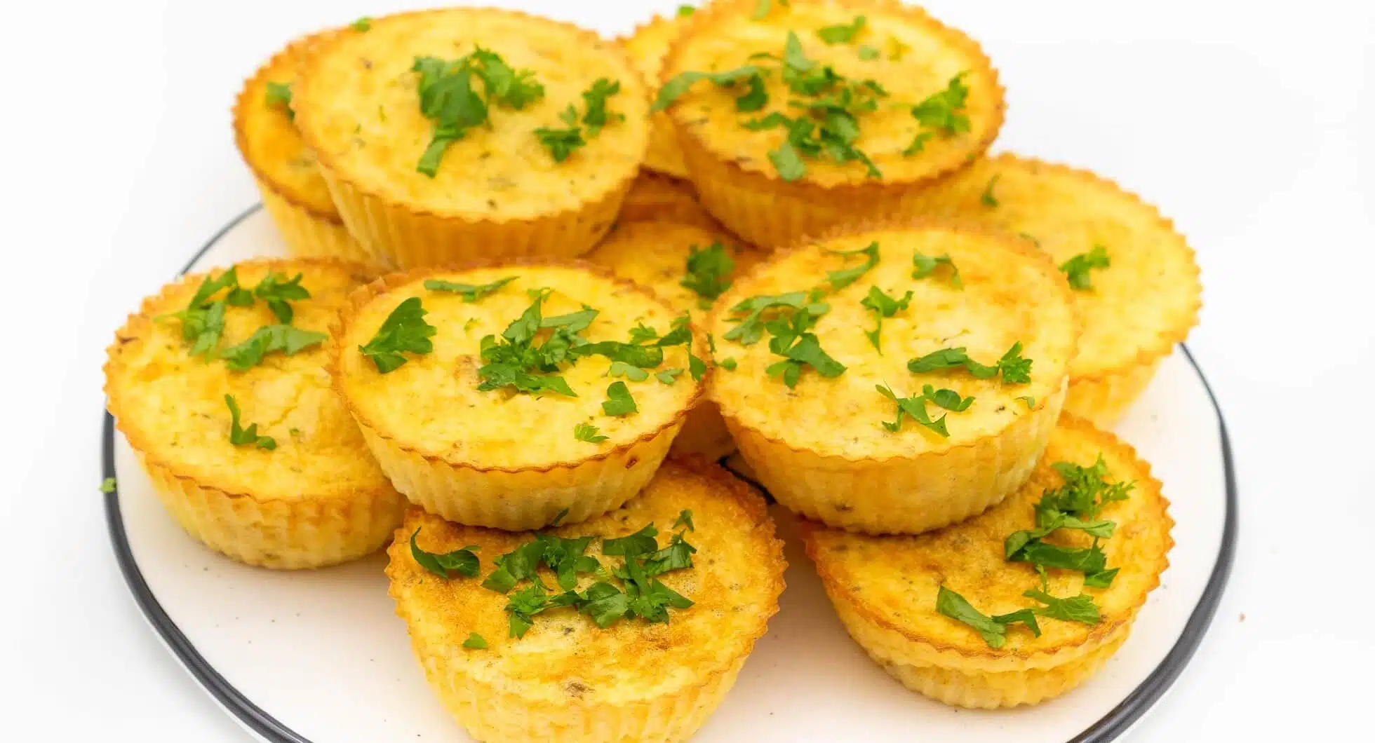 Rührei Muffins Rezept mit Hüttenkäse