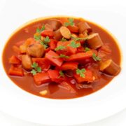 Würstchengulasch Low Carb und kalorienarm Rezept