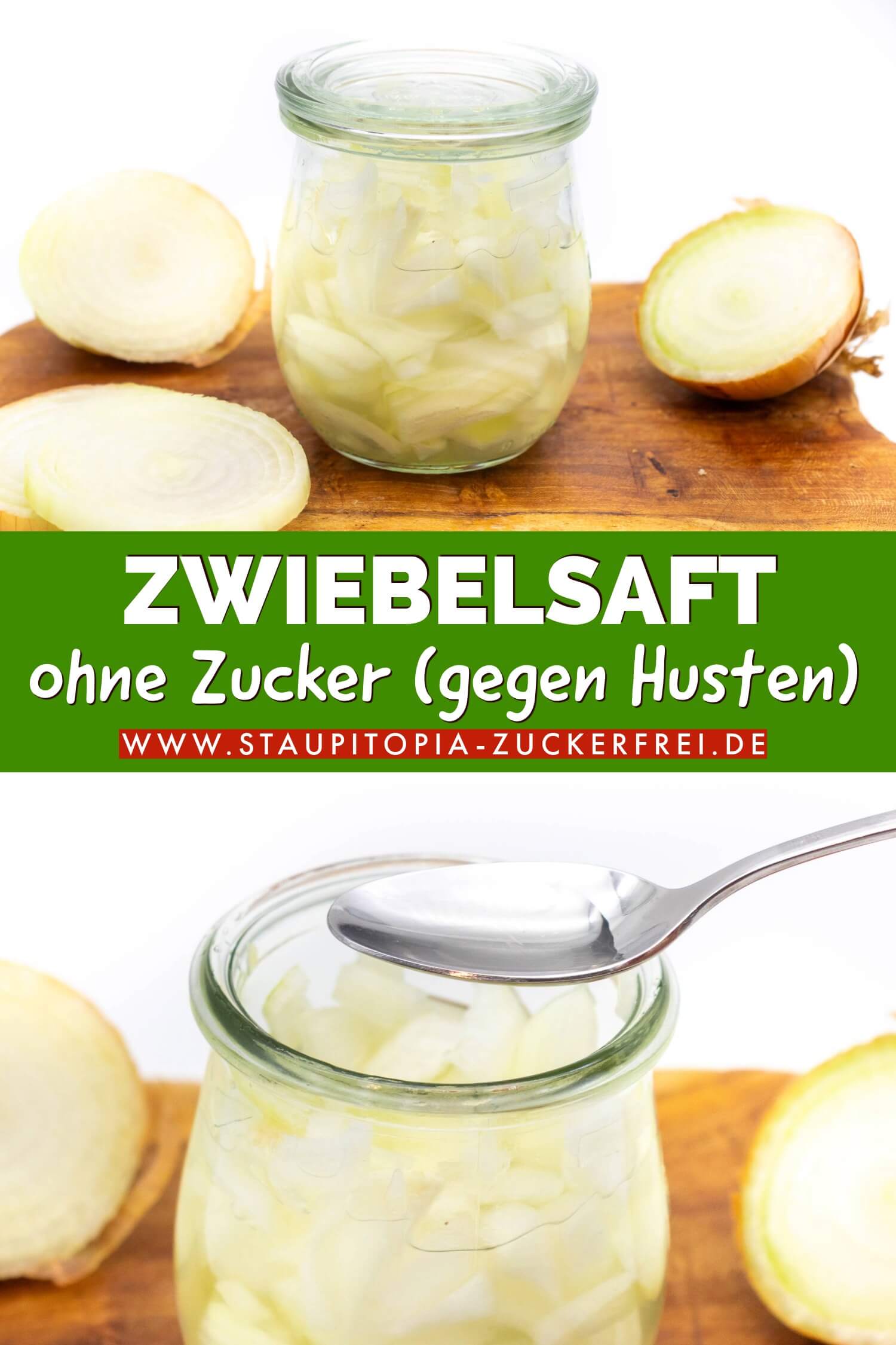 Zwiebelsaft gehen Husten selber machen mit Erythrit