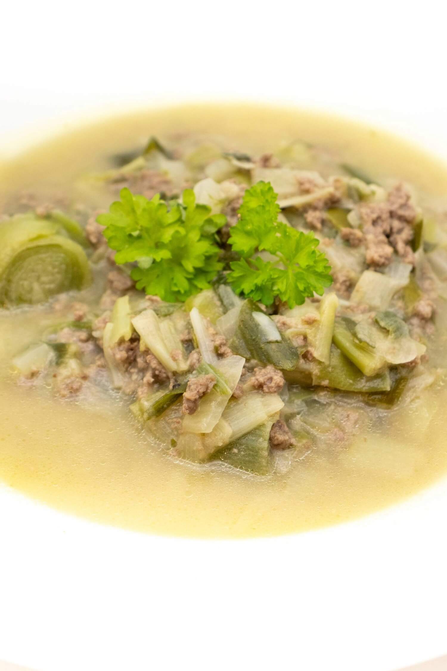 Low Carb Käse Lauch Suppe Rezept