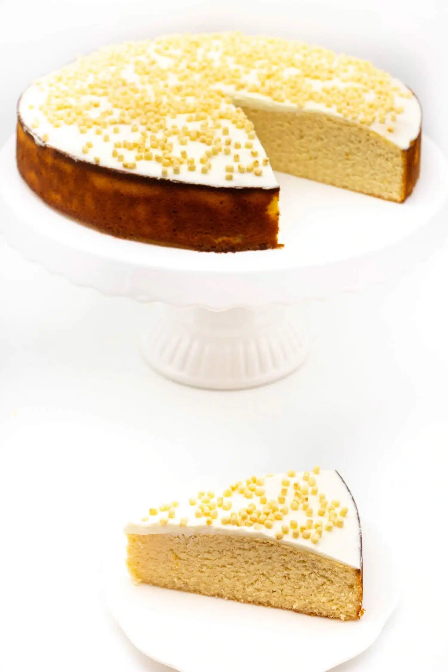 Gesunder Zitronenkuchen zum Abnehmen