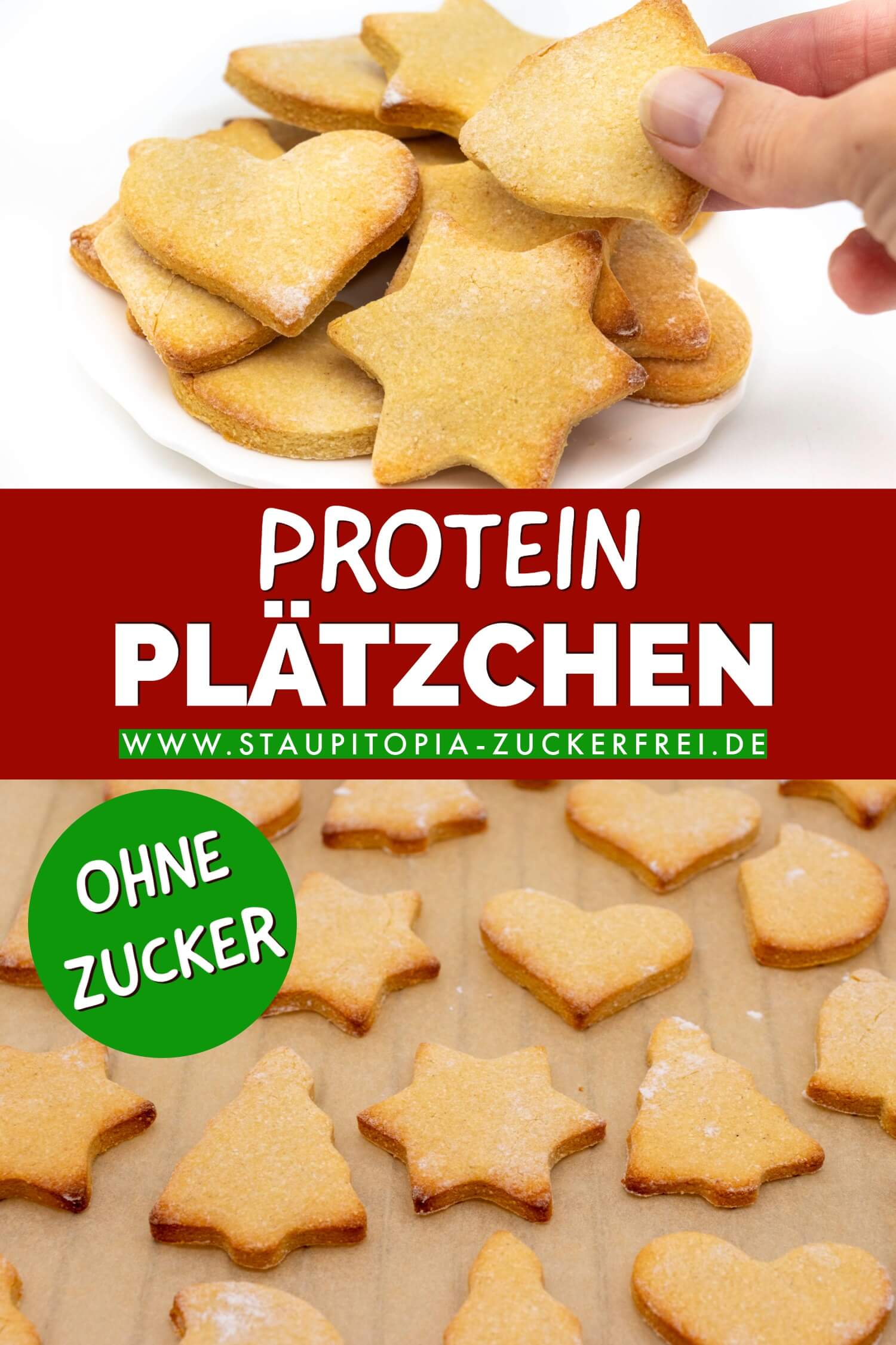 High Protein Ausstechplätzchen ohne Zucker Rezept