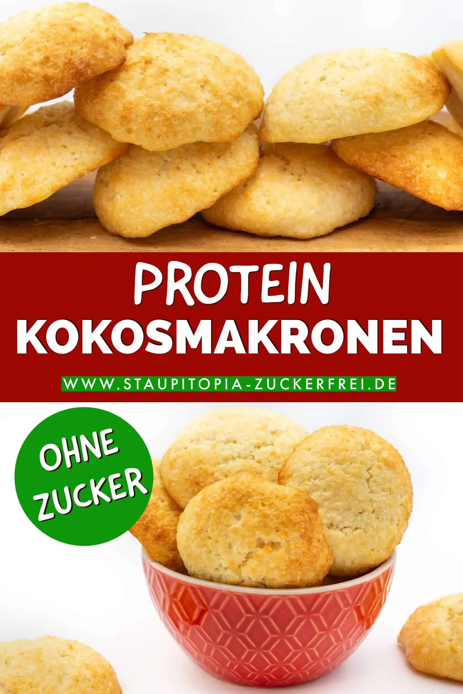 High Protein Kokosmakronen ohne Zucker Rezept