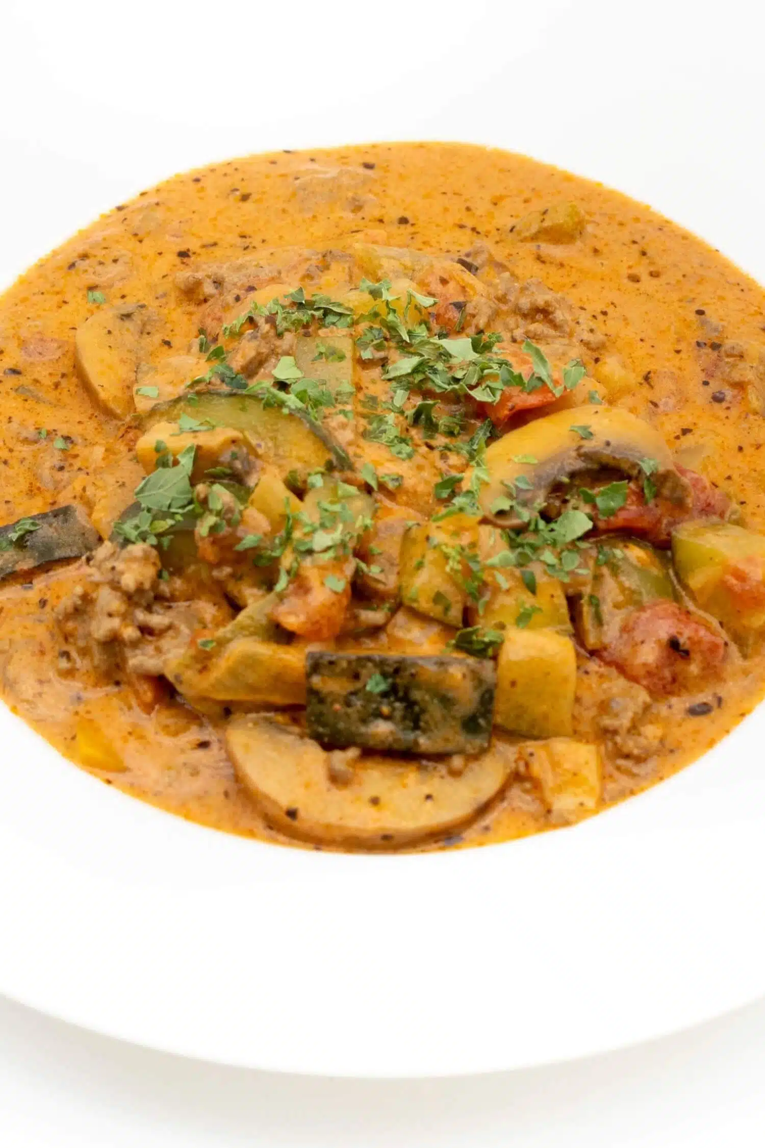 Keto Suppe mit Hackfleisch Rezept