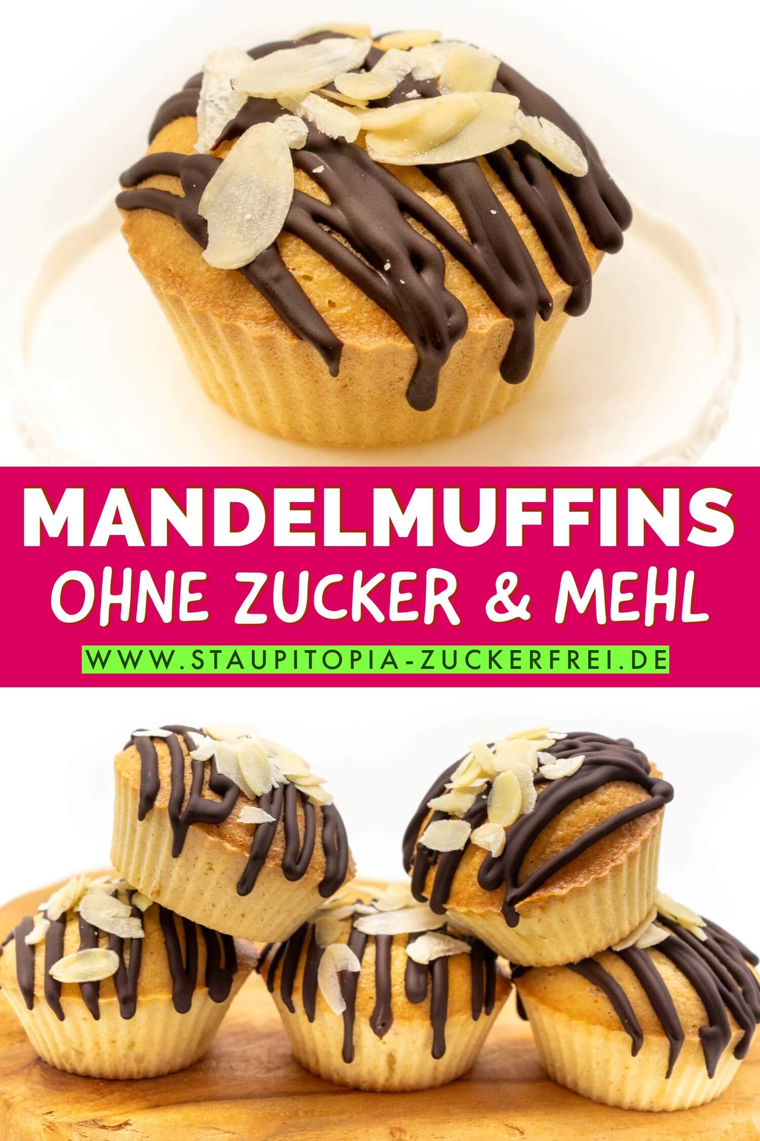 Low Carb Mandelmuffins ohne Zucker und Mehl
