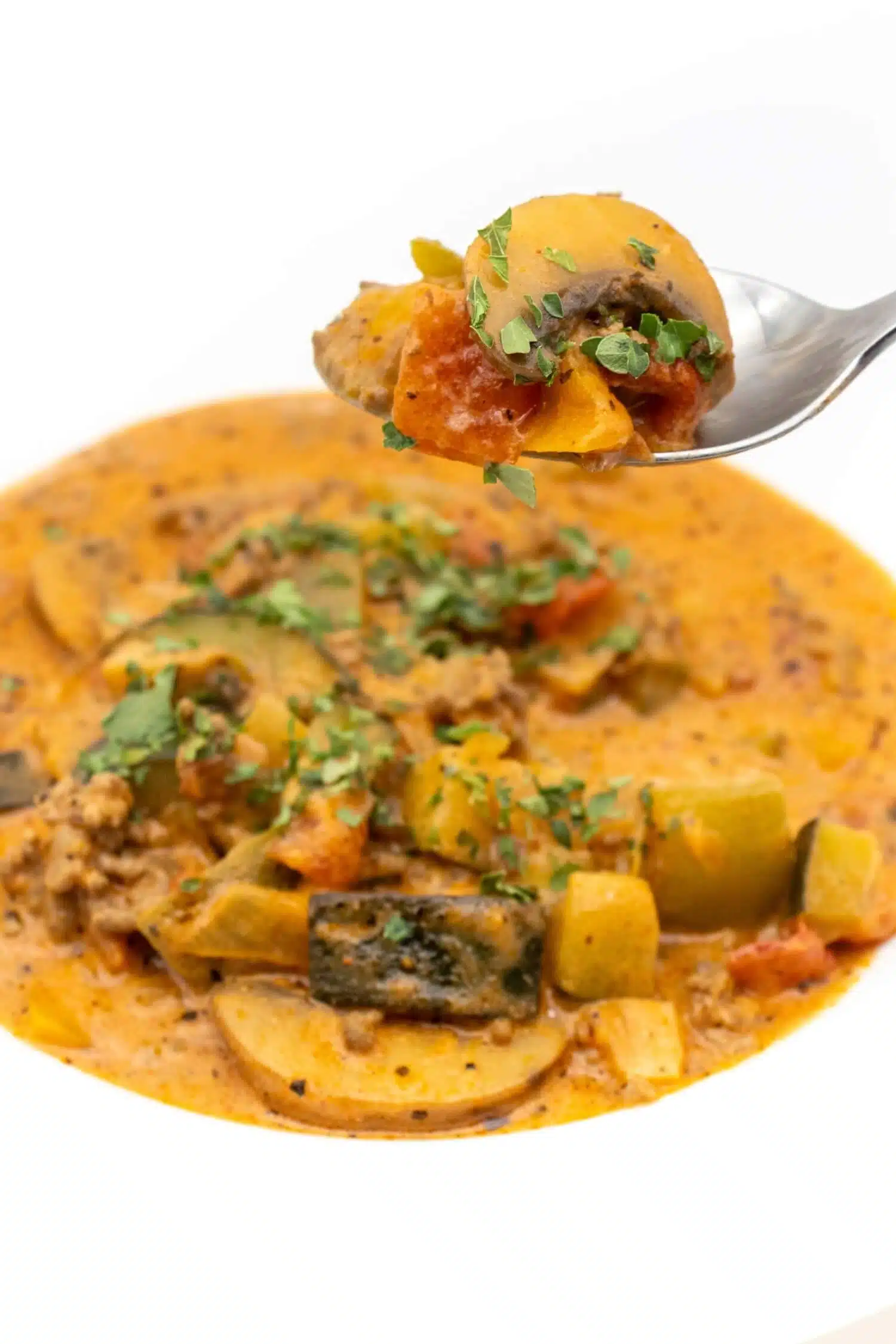 Low Carb Suppe zum Abnehmen mit Hackfleisch