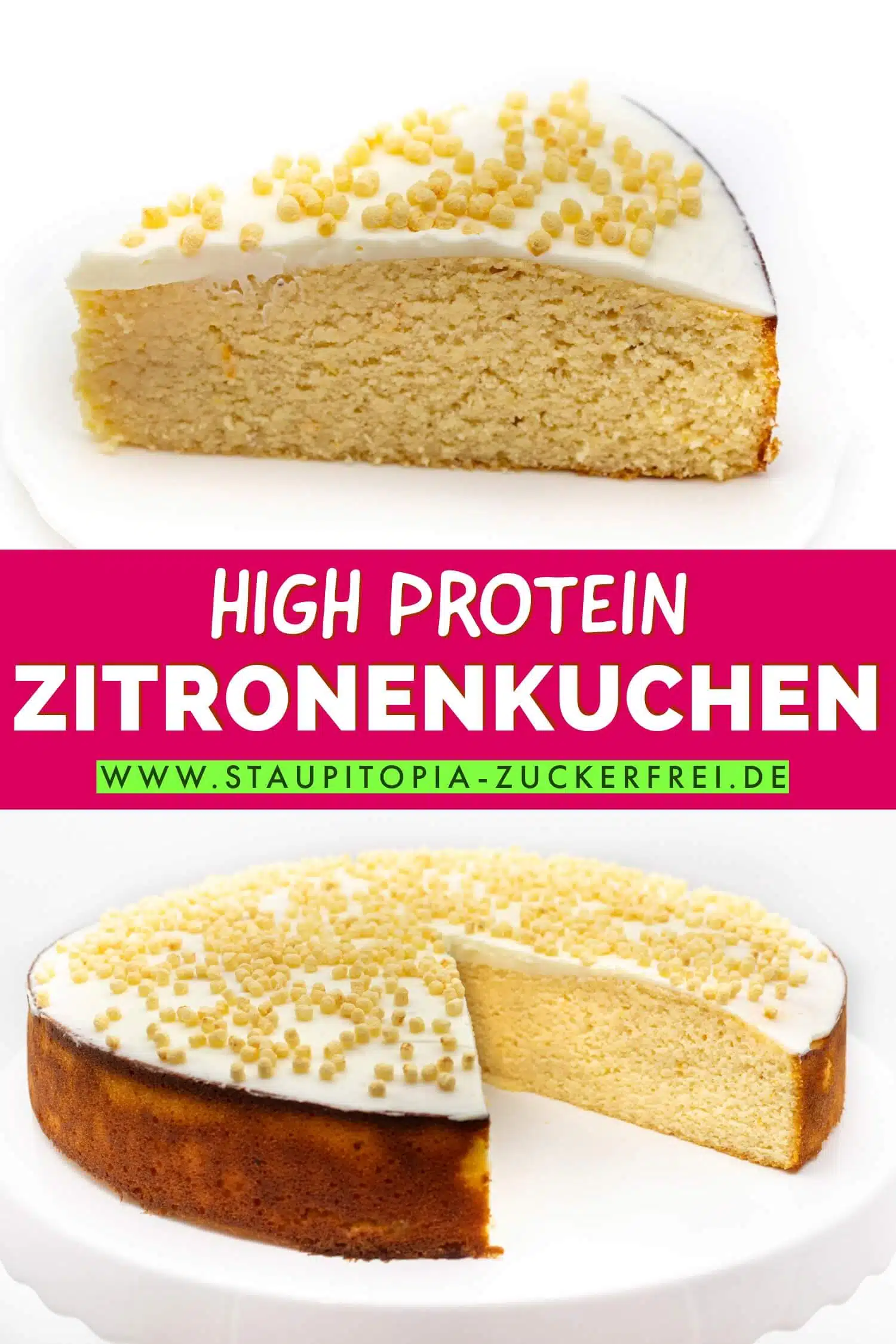 Protein Zitronenkuchen Low Carb und Keto
