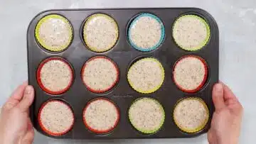 1-2-3 Muffins ohne Zucker backen im Ofen