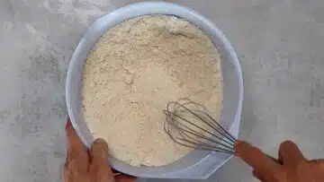 Apfel Mandel Kuchen ohne Zucker: mischen