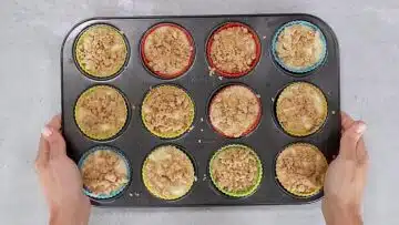 Apfel Streusel Muffins ohne Zucker: Backen