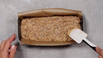 Apfelbrot ohne Zucker: verteilen