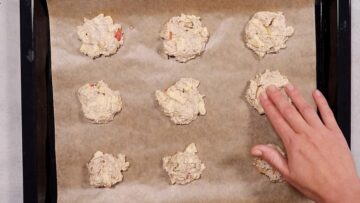 Apfelküchle ohne Zucker aus dem Backofen: Formen