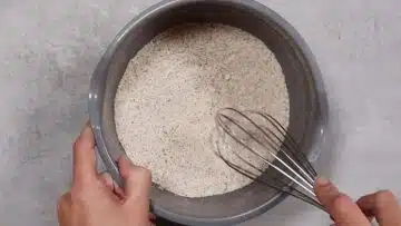 Apfelküchle ohne Zucker aus dem Backofen: Mischen