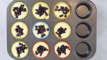 Blaubeermuffins ohne Zucker: Backen