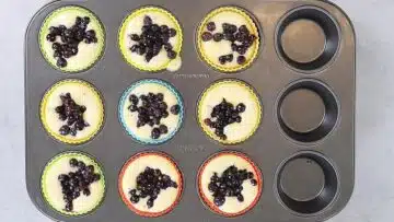 Blaubeermuffins ohne Zucker: Backen