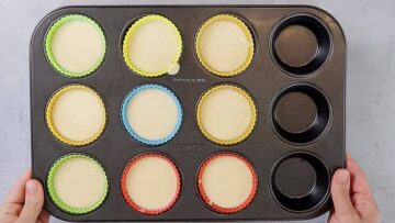 Blaubeermuffins ohne Zucker: Vorbacken