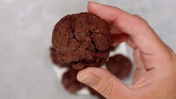 Brownie Cookies ohne Zucker und ohne Mehl: Backen