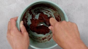 Brownie Cookies ohne Zucker und ohne Mehl: Rühren