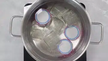 Erdbeer Rhabarber Marmelade ohne Zucker: Auskochen