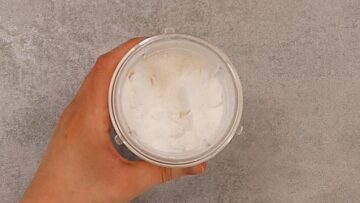 Erdbeer Rhabarber Marmelade ohne Zucker: Pulverisieren